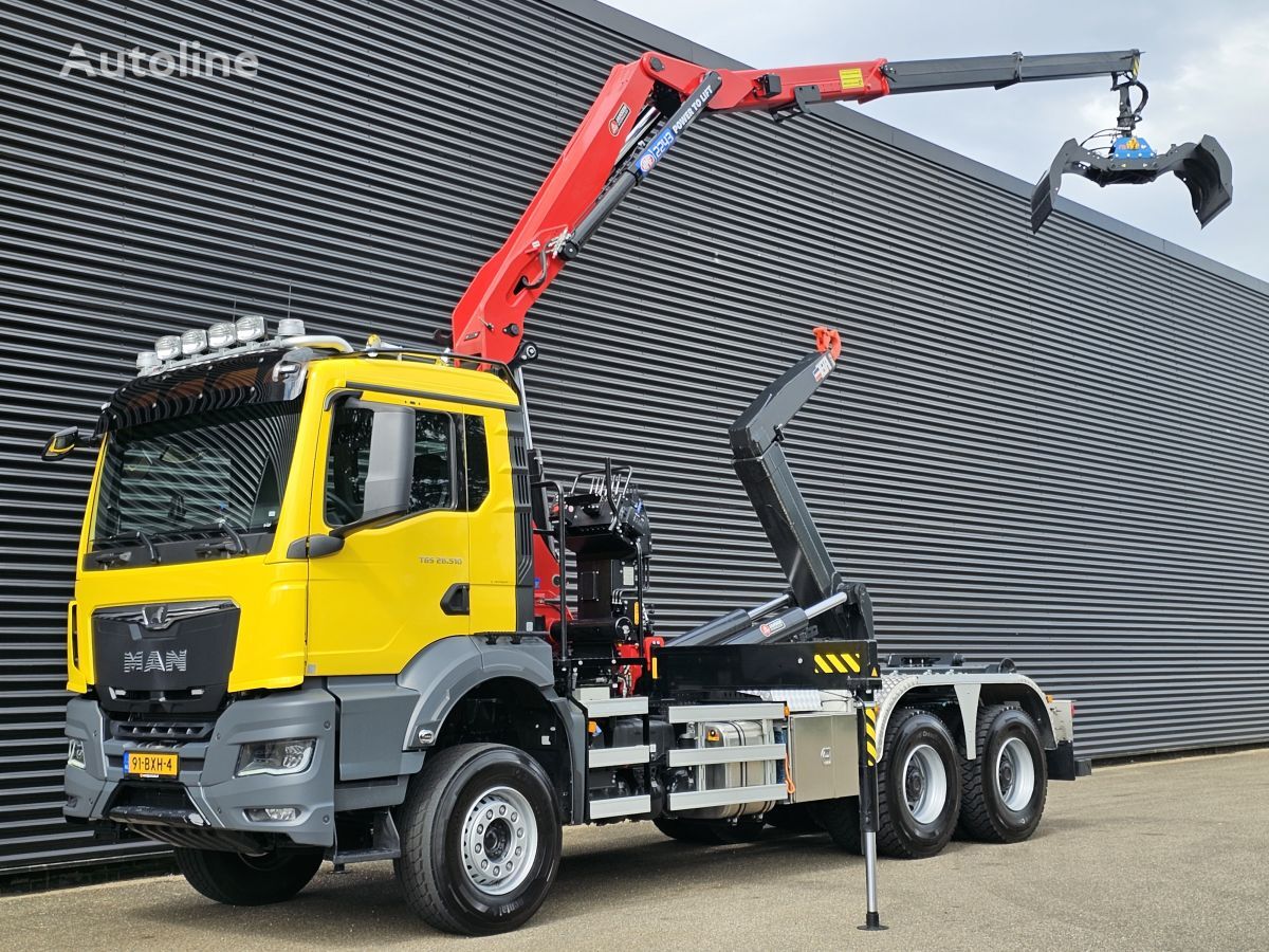 hook lift MAN TGS 26.510 6x4 / HMF Z KRAAN - VDL HAAK SYSTEEM