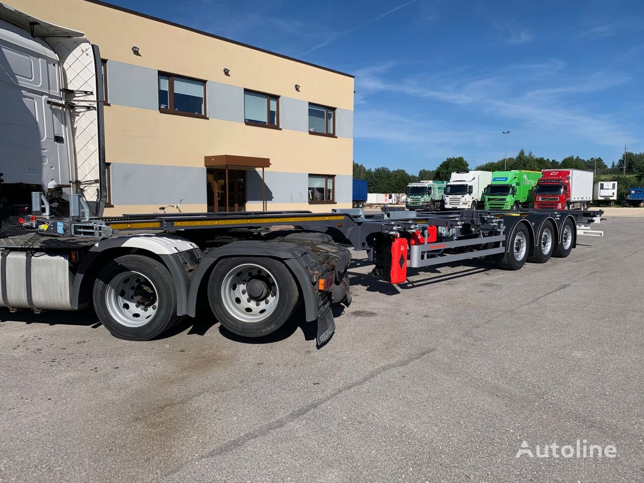 semi-trailer dengan sasis untuk kontainer Kässbohrer MULTICONT EXTENDABLE+ADR