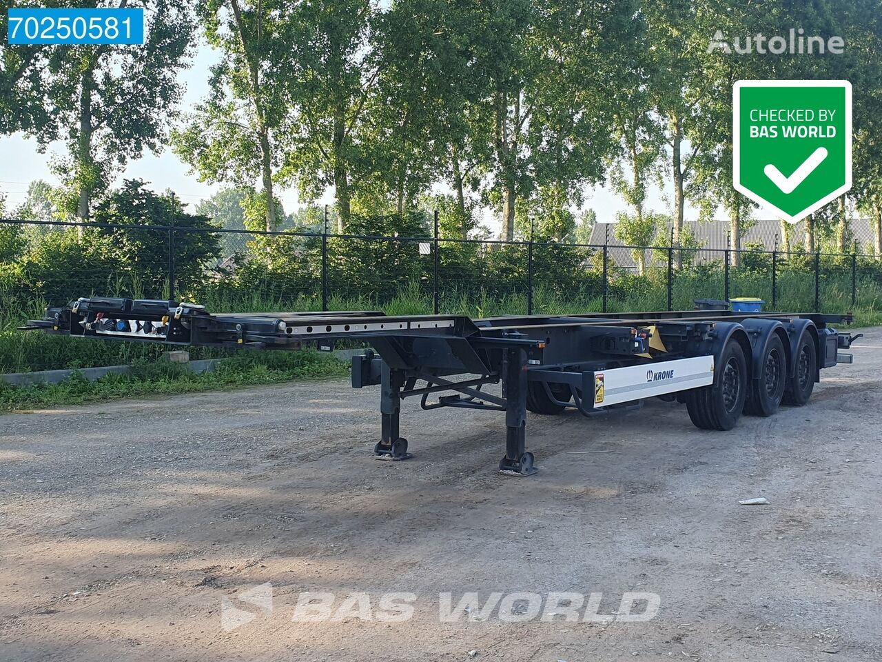 semi-trailer dengan sasis untuk kontainer Krone SD Liftachse 2x 20ft. 1x 30ft. 1x 40ft. 1x 45ft