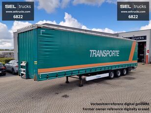 semi-trailer dengan terpal samping Krone SD / Hubdach / EDSCHA / Mega / Liftachse