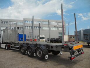 semi-trailer pengangkut kayu Zasław D-651A, 2 LIFT ACHSE, 6 RUNGENPAARE, SAF