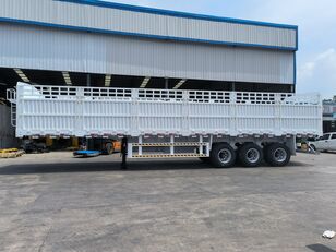 semi-trailer truck pengangkut biji-bijian NEWSTAR 4 axles 80t fence cargo semitrailer customized baru