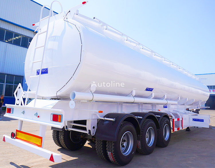 semi-trailer tangki bahan bakar 45000L Petrol Diesel Fuel Tanker Trailer Sale in Mali baru