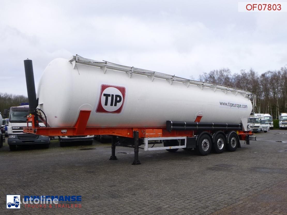 trailer tangki silo Feldbinder Powder tank alu 63 m3 / 1 comp