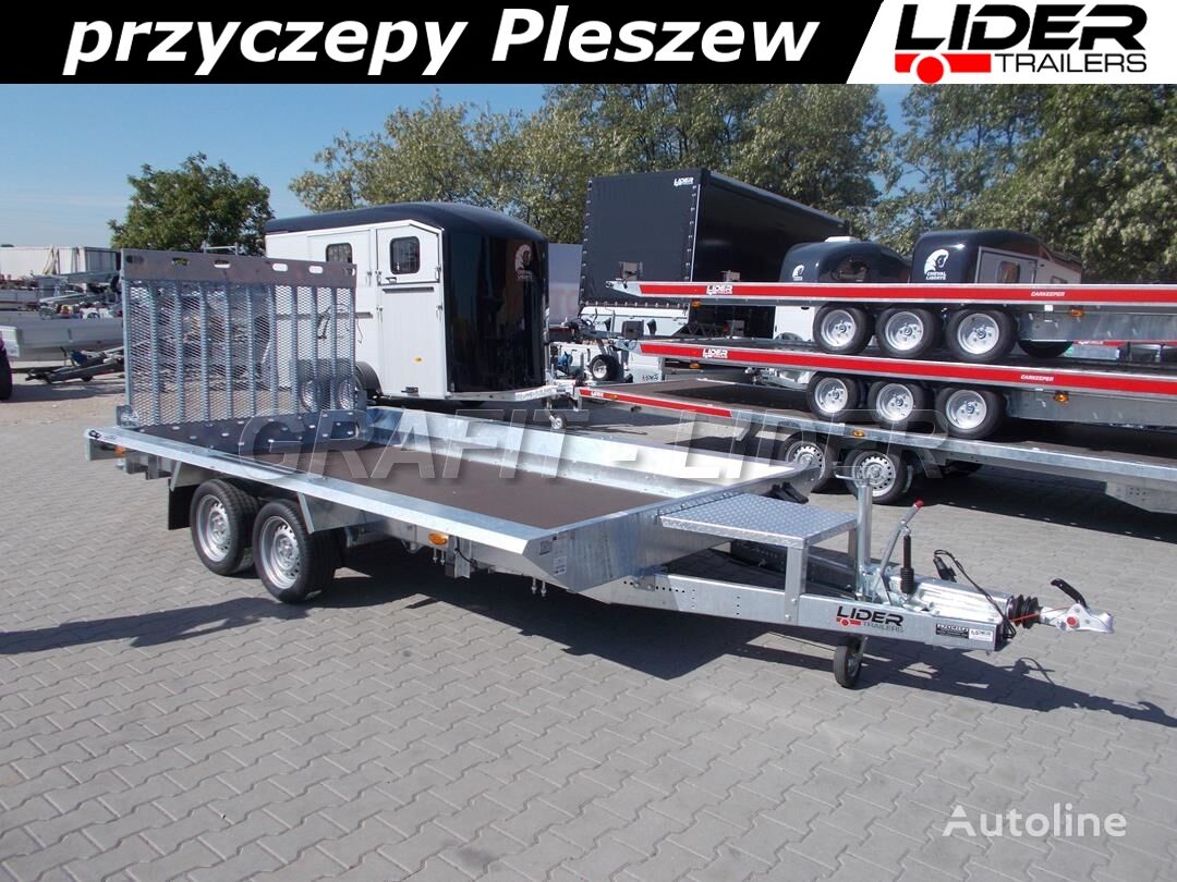 trailer alat berat Temared Construction trailer for excavator TM-223 przyczepa 394x182x25cm baru