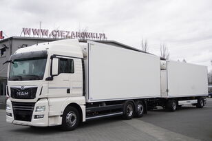 truk berpendingin MAN TGX 26.510 6×2 E6 refrigerator set / ATP/FRC / Krone refrigerato + trailer berpendingin