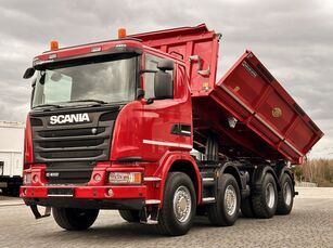 truk pembuangan Scania G410 8x4 MEILLER KIPPER BORDMATIC NEW TYRES 280,000 KM !