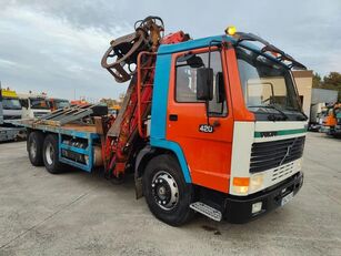 truk pengangkut kayu Volvo FL 12.420 6X4 + DIEBOLT D20.80Z Timber/Loglifter - Holzfahrzeug