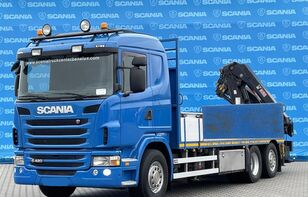 truk platform Scania G420 6x2 Crane truck - Hiab 211 EP-4 HIDUO