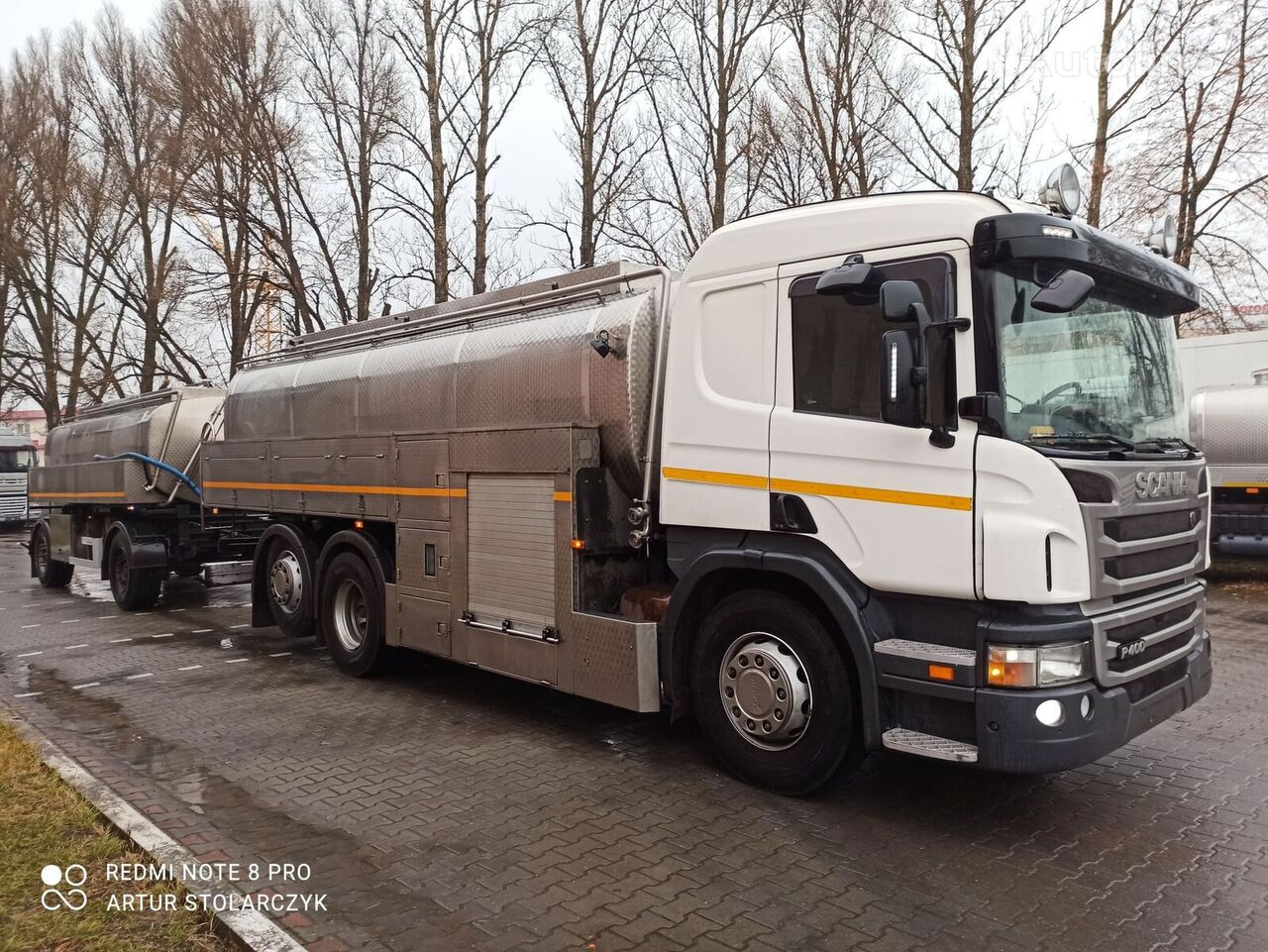 truk tanker Scania P400 + trailer