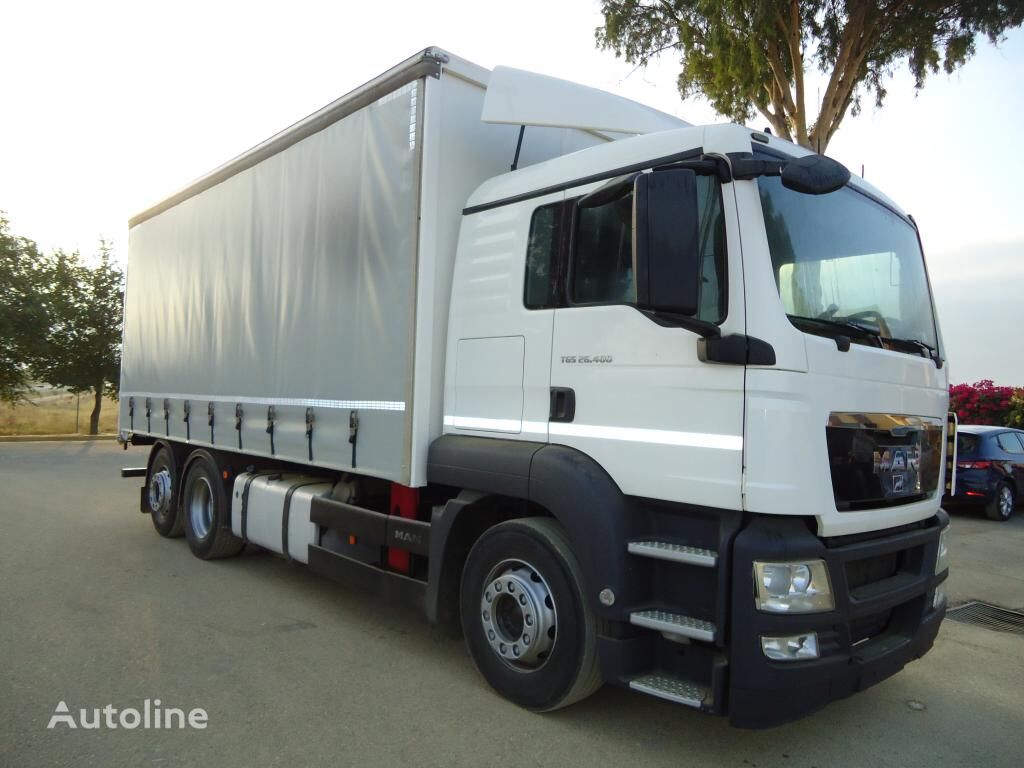 truk dengan terpal samping MAN TGS 26 400