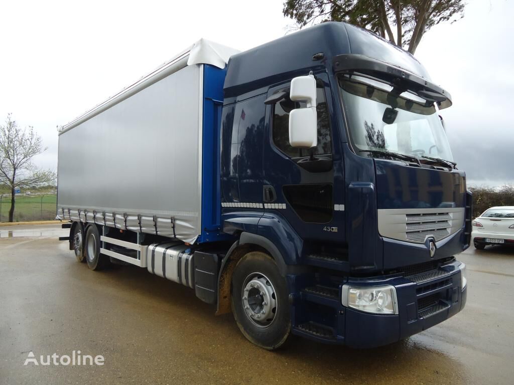 truk dengan terpal samping RENAULT PREMIUM 430