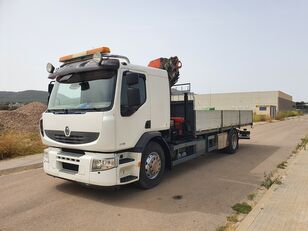 truk flatbed RENAULT PREMIUM 370 DXI CRANE